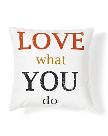 Quote Love Decorative Pillow 40x40 - Dekoratif Yastık - 40X40