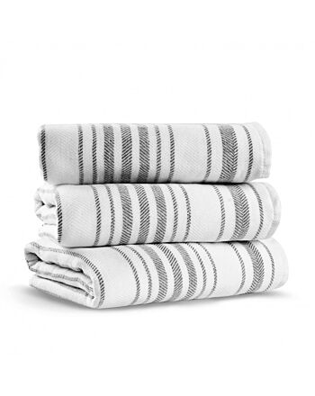 Serviette Stripe Gauze Fibrosoft ® - Serviette de toilette - 50X90