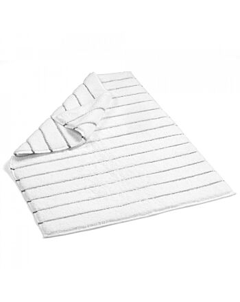 Tapis De Bain En Coton Biologique Terry Striped - Serviette pour les pieds - 60X90